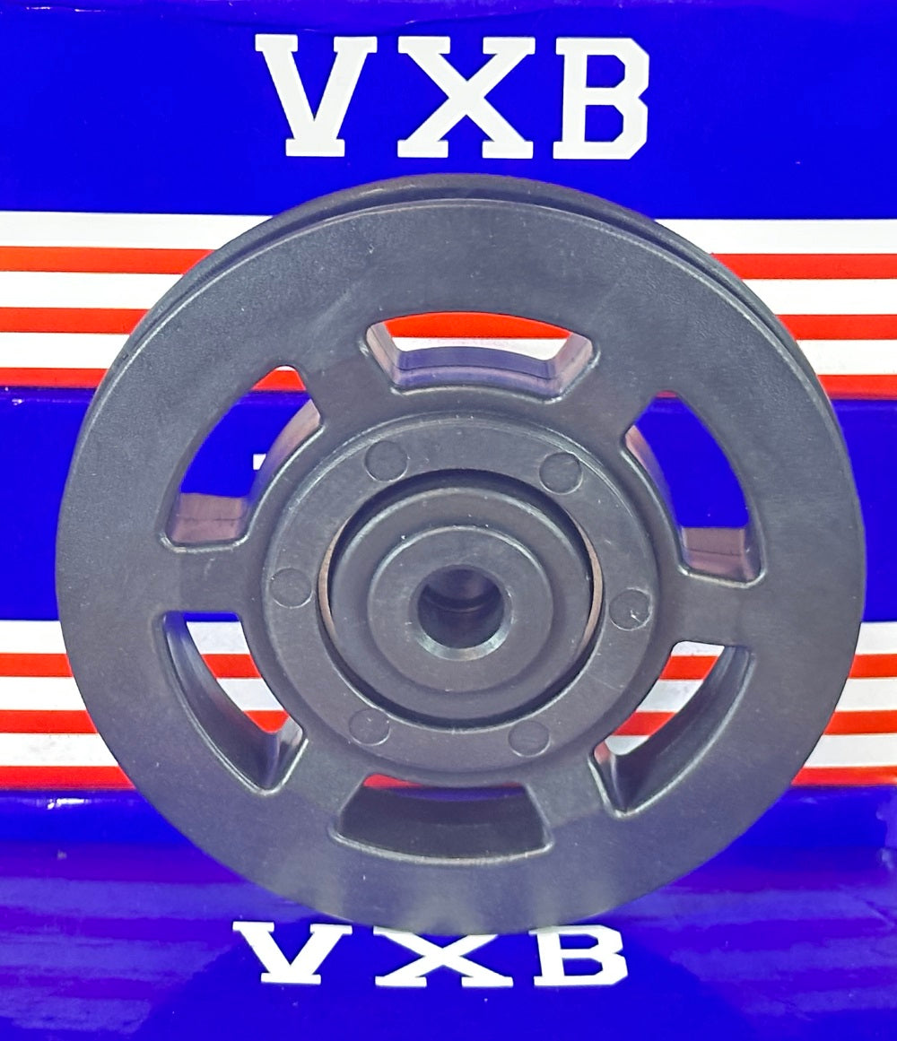 10mm Bore Bearing - 95mm Steel Wire Rope Cable Track Pulley 10x95x18mm