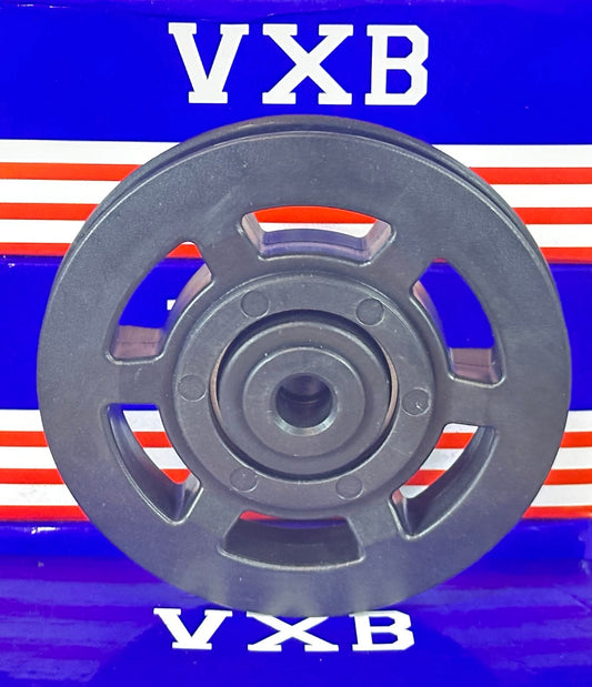 10mm Bore Bearing - 95mm Steel Wire Rope Cable Track Pulley 10x95x18mm