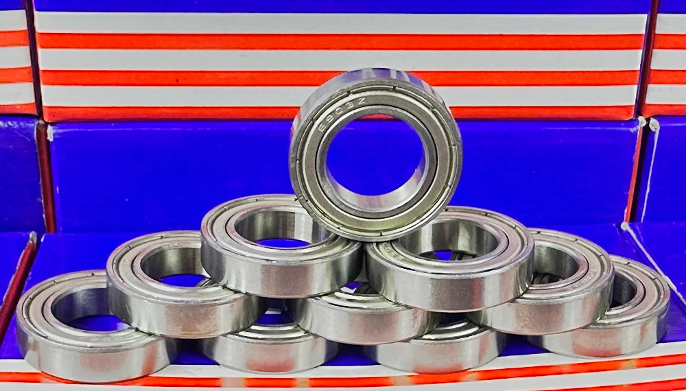 10-Pack 6903ZZ 17x30x7mm Shielded Ball Bearing