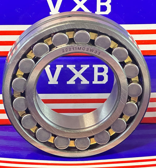 22211MC3W33 Spherical Roller Bearing 55x100x25mm