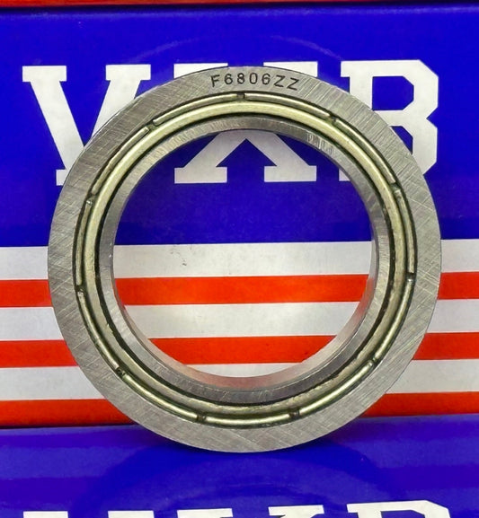 F6806ZZ Flanged Ball Bearing 30mm Bore 30x42x7mm