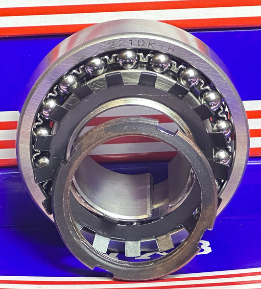 2210K+H Tapered Self Aligning Ball Bearing - Adapter Sleeve 45x90x23mm