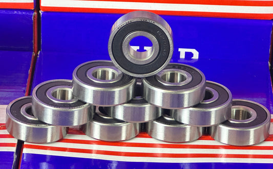 10-Pack Premium 6201RS Sealed Bearing