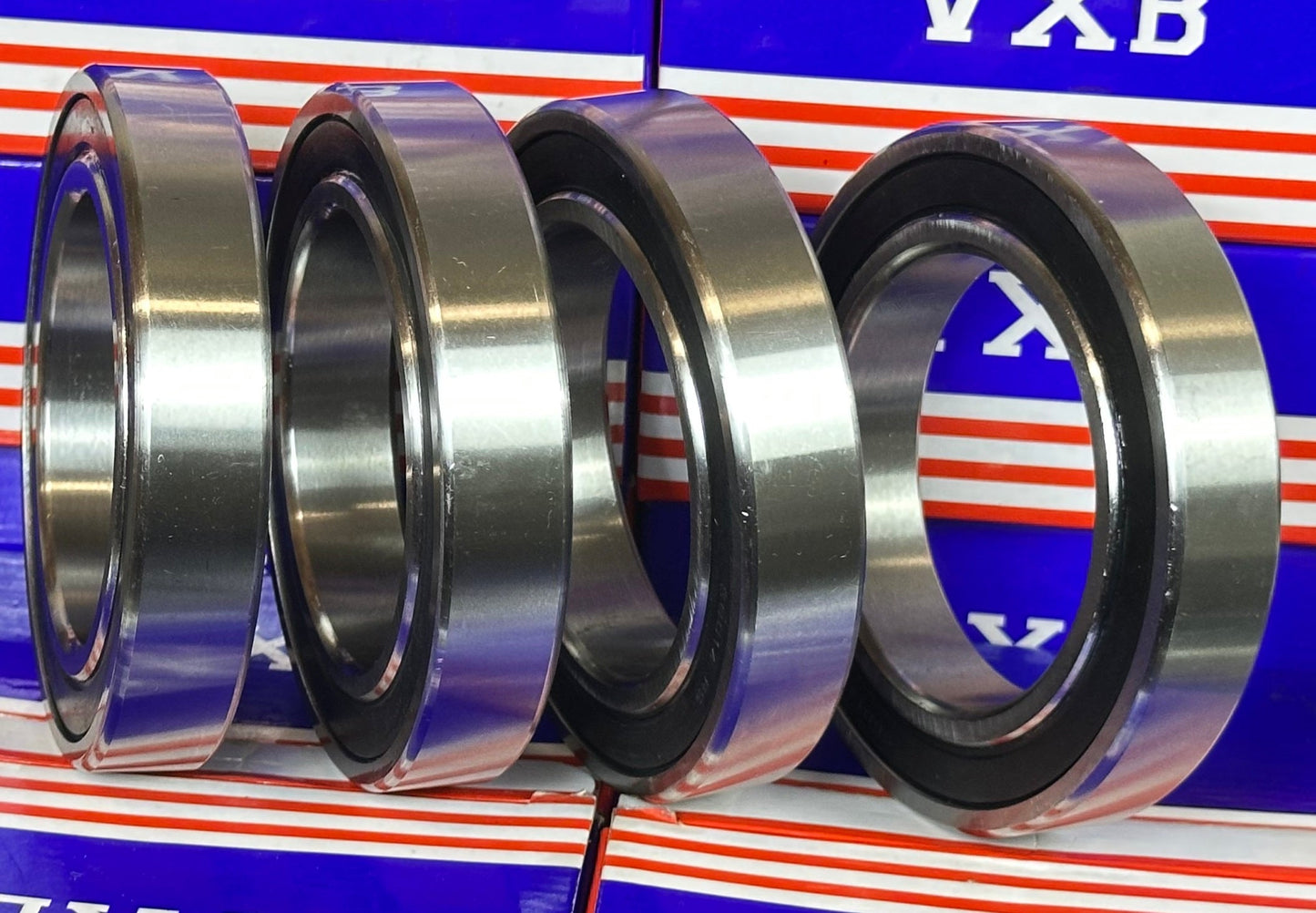 4-Pack 6014-2RS Sealed Bearings 70x110x20mm Ball Bearings Dual Sided Rubber Sealed