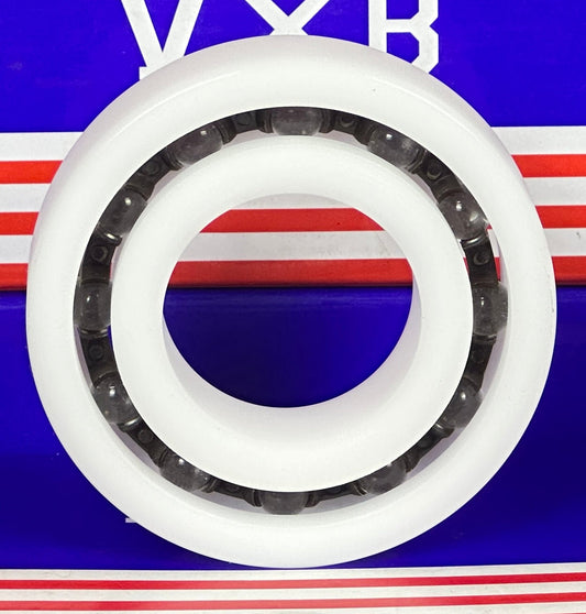 Acetal/POM Plastic Bearing 6207 - Glass Balls - 35x72x17mm