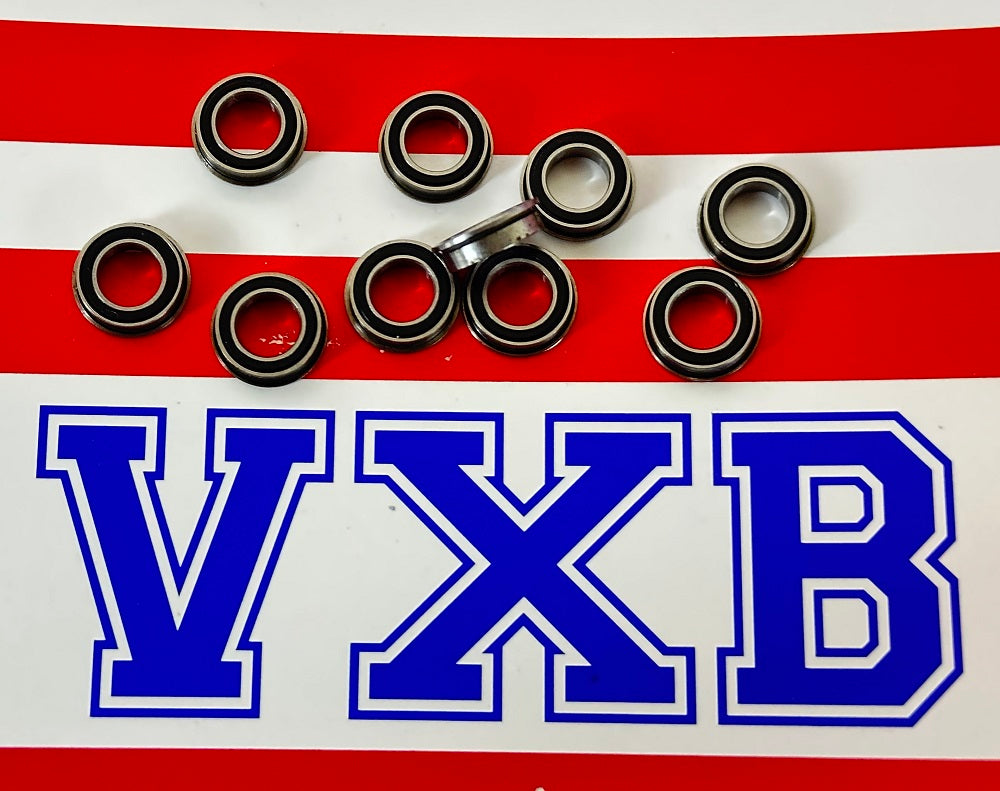 10-Pack Flanged Bearings 6x10mm Sealed 6x10x3 Miniature