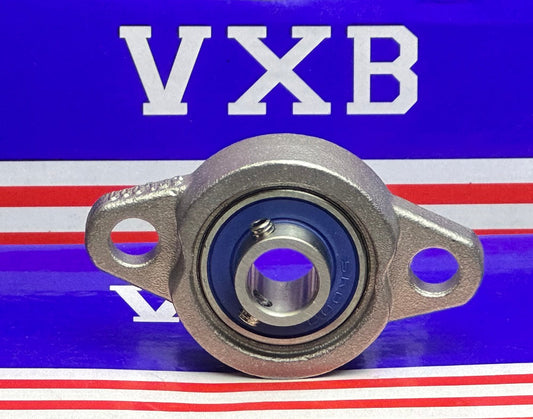 10mm Miniature Flanged Block Stainless Steel Mounted Bearing