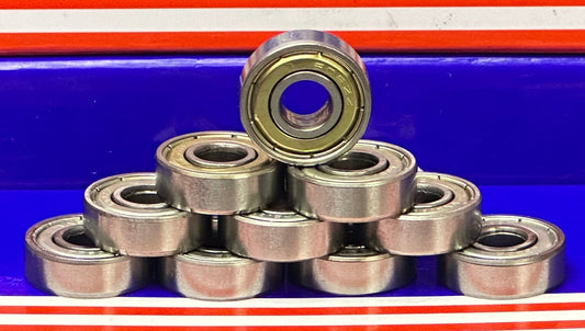10-Pack 608ZZ Ball Bearings 8x22x7mm