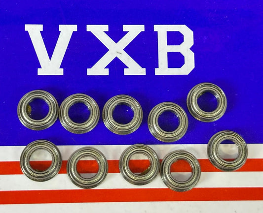 10-Pack Flanged Shielded Bearings MF106ZZ 6x10x3 Miniature
