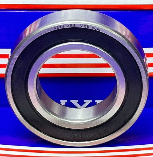 6211-2RS1 Ball Bearing Double Sealed ID 55mm OD 100mm Width 21mm