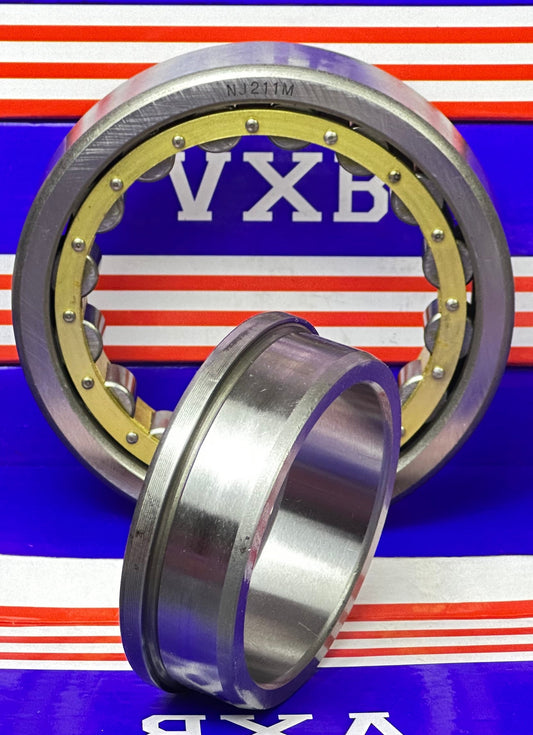 NJ211M Cylindrical Roller Bearing 55x100x21 Cylindrical Bearing