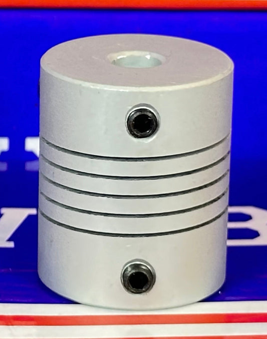 Flexible Parallel CNC Coupling D25-L30-6.35x 1/4" to 12mm