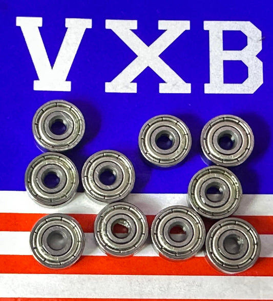 10-Pack 623ZZ Bearings 3x10x4mm Miniature - Shielded