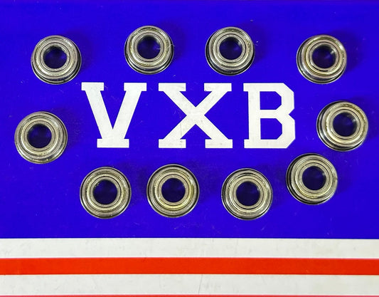 10-Pack Flanged Shielded Bearings MF105ZZ 5x10x4 Miniature