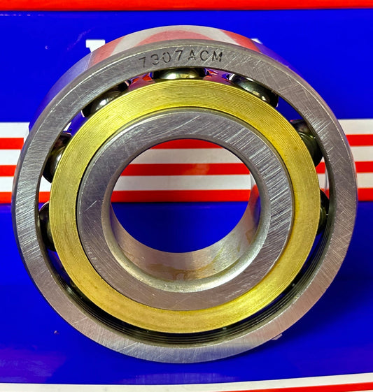 7307ACM Angular Contact bearing Bronze Cage 35x80x21mm