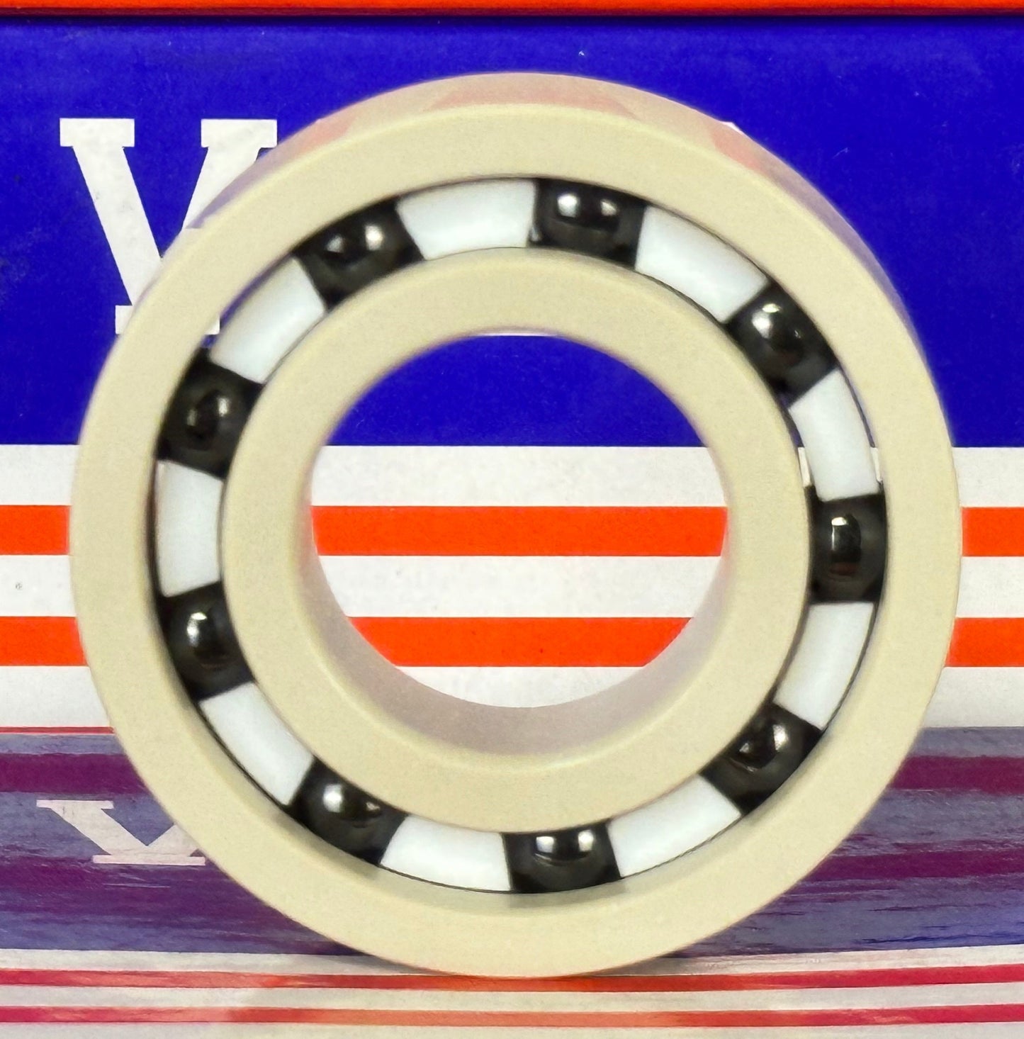 6205 PEEK Ball Bearing - Si₃N₄ Ceramic Balls - PTFE Cage - 25x52x15mm