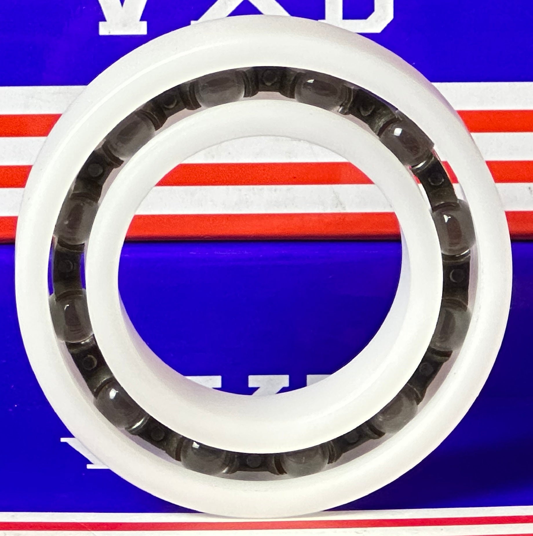 Acetal/POM Plastic Bearing 6008 - Glass Balls - 40x68x15mm