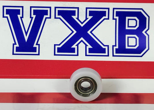 5mm Bore Bearing - 17mm White Plastic Tire 5x17x6mm