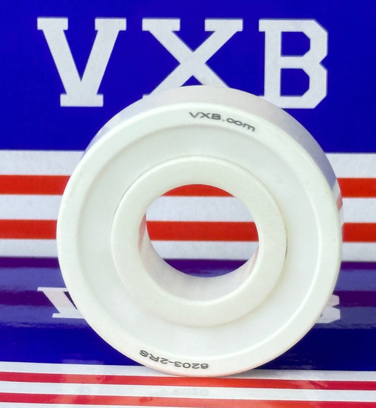 6203-2RS Full Ceramic ZrO2 Bearing - Sealed - 17mm ID