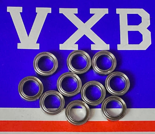 10-Pack 5x8mm Shielded on Both Sides 5x8x2.5mm Ball 5mm Bore Diameter Bearings