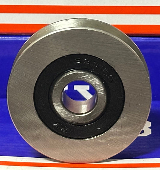 12mm Bore Bearing - 50mm Steel Wire Rope Cable Track Pulley 12x50x13mm