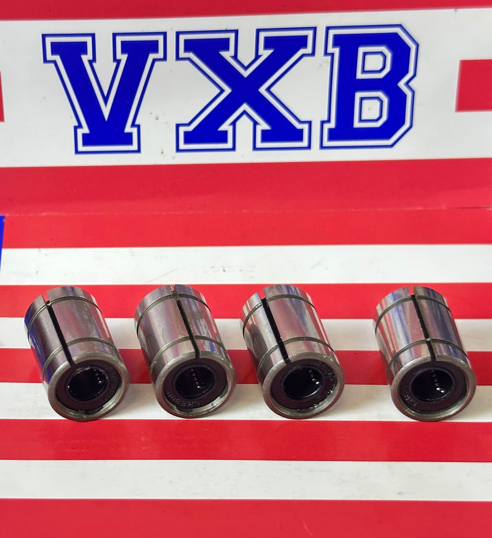 4-Pack LME8UUAJ Adjustable Bushing 8x16x25 Linear Motion Bearings