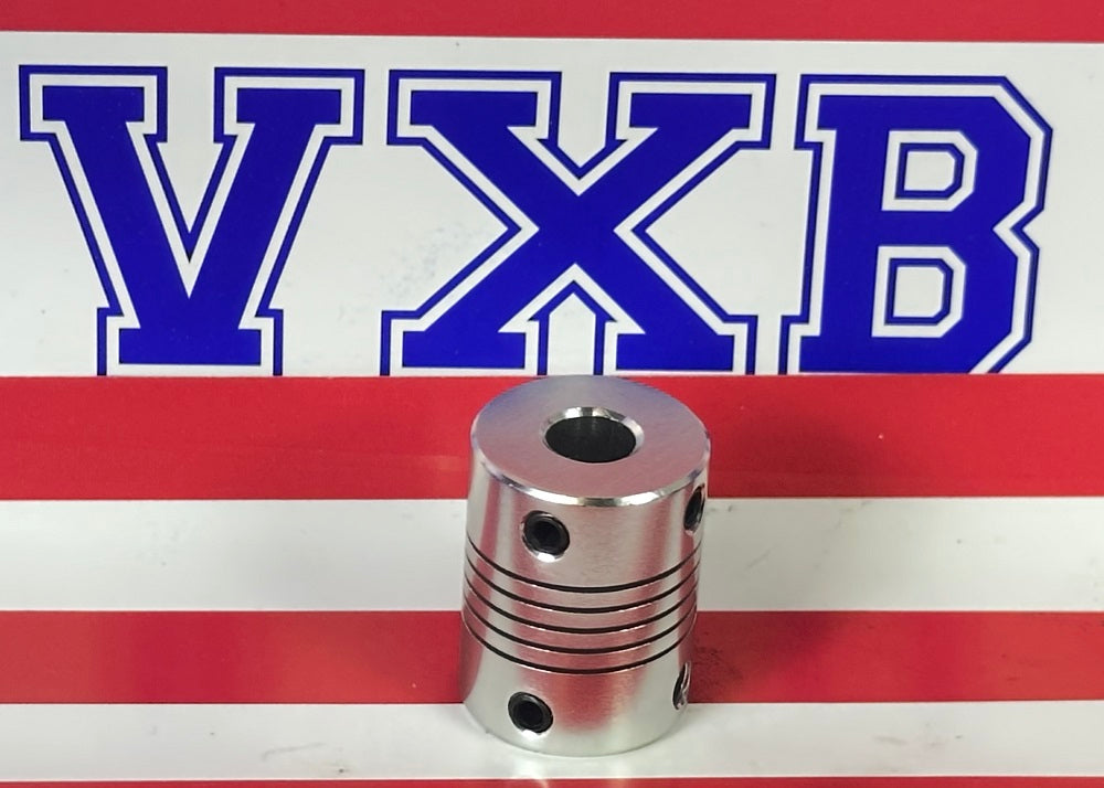 Flexible Parallel Aluminium Jaw Shaft CNC Coupling D19-L25-5x7MM