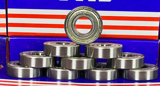 10-Pack 6001ZZ 12x28x8mm Shielded on Both Sides Ball Bearing