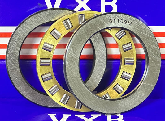 81109M Cylindrical Roller Thrust Bearing 45x65x14mm - Bronze Cage