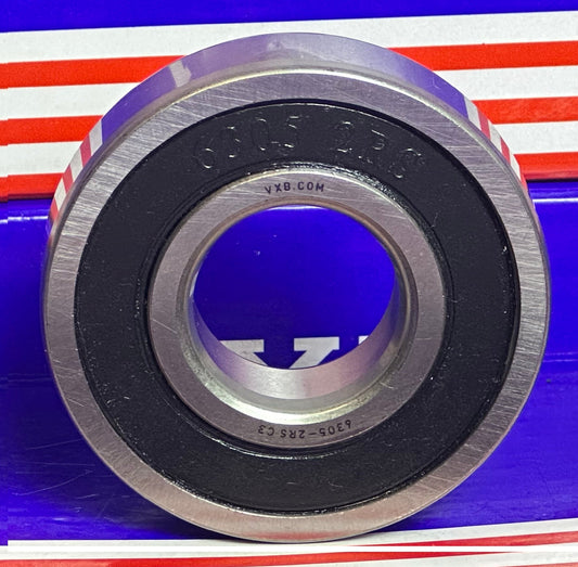6305-2RS C3 Clearance Sealed Bearing 25x62x17mm