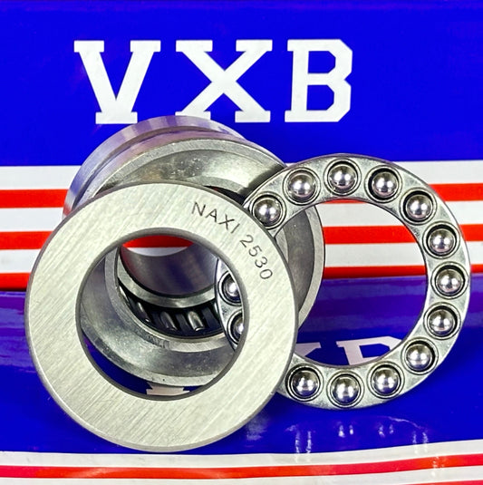NAXI 2530 Combined Needle Roller - Thrust Ball Bearing Bore:25mm x width:30mm