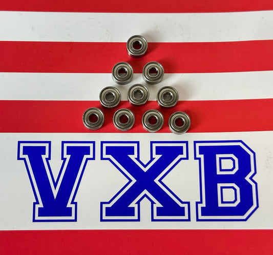 10-Pack Bearings R2-5ZZ 1/8" x 5/16x9/64 inch Miniature Bearings