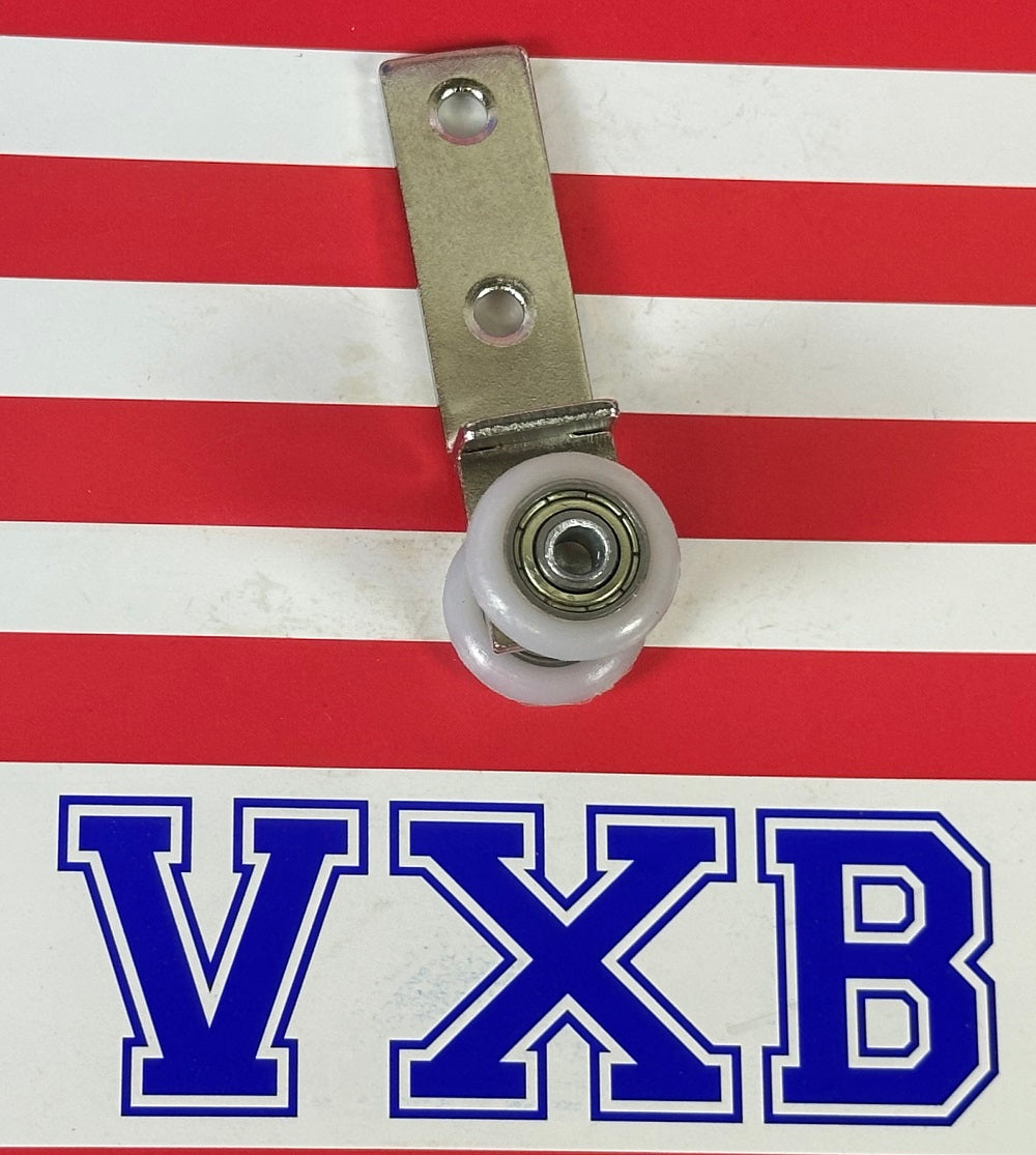 19mm Sliding Door Dual Wheels Bearing Hanger 65mm Long