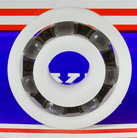 Acetal/POM Plastic Bearing 6302 - Glass Balls - 15x42x13mm