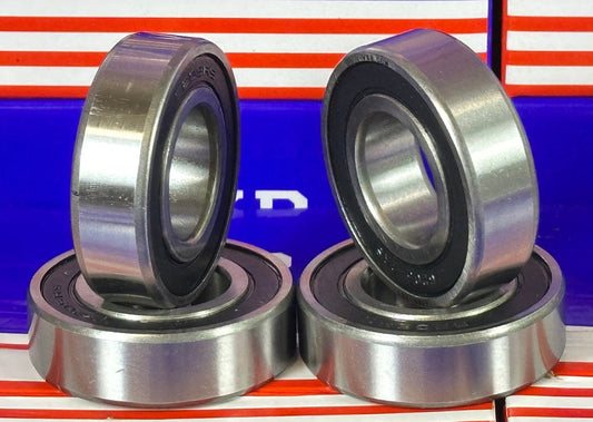 4-Pack 6205-2RS Ball Bearings Dual Sided Rubber Sealed 6205RS