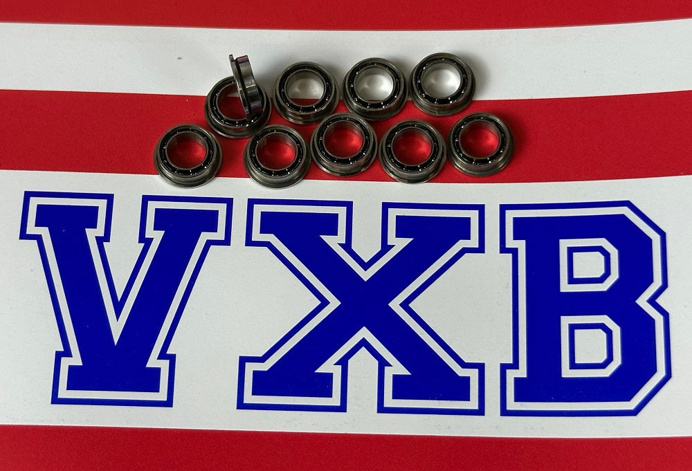 10-Pack Flanged Bearings 5x8 Open 5x8x2 Miniature