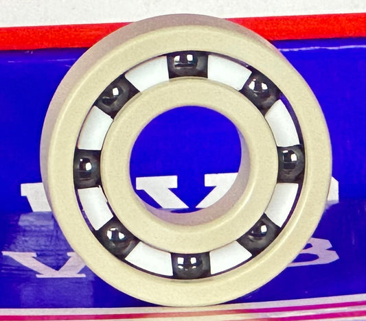 6203 PEEK Ball Bearing - Si₃N₄ Ceramic Balls - PTFE Cage - 17x40x12mm