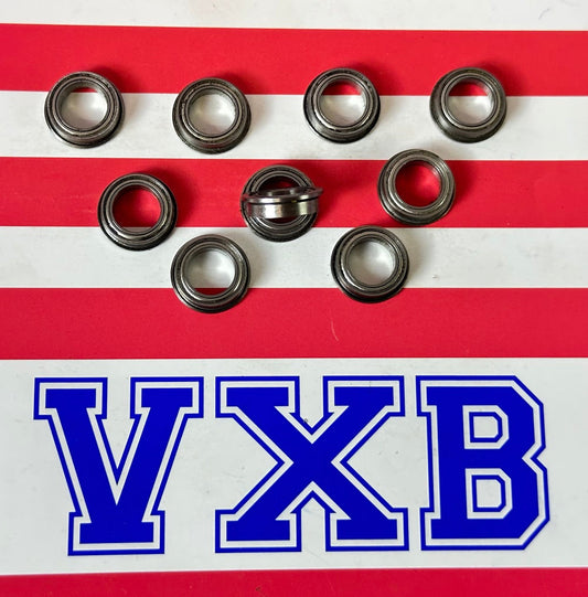 10-Pack Flanged Shielded Bearings 8x12x3.5 Miniature