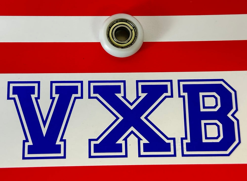 5mm Bore Bearing - 17mm White Plastic round Tire 5x17x6mm