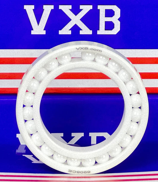 10-Pack 6908 Full Complement & Full Ceramic ZrO2 Bearings 40x62x12mm