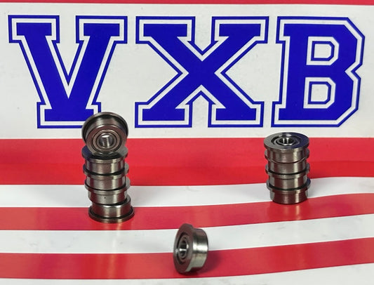 10-Pack Flanged Bearings 3x9x4 - Shielded - Miniature