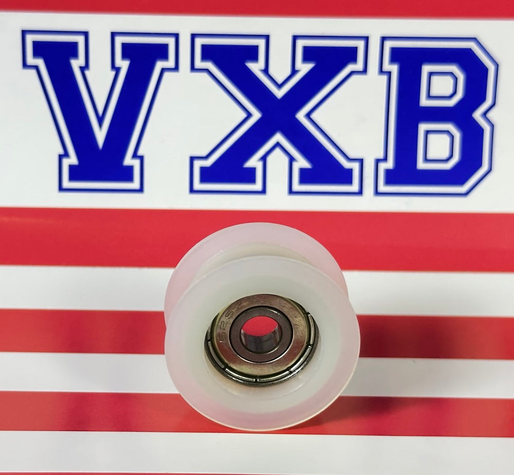 6mm Bore Bearing - 29mm H Groove Nylon Pulley Squared Groove Track Roller Bearing 6x29x13.5mm