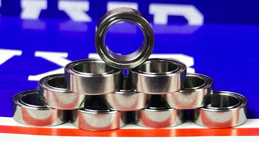 10-Pack Bearings R168ZZ 1/4x3/8x1/8 inch Miniature