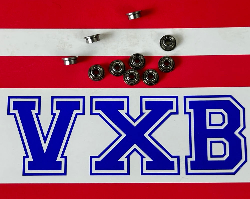 10-Pack Flanged Bearings 2x5x2.5 Stainless Steel Miniature