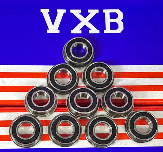 10-Pack Flanged Bearings F688-2RS 8x16x5mm - Sealed - Miniature