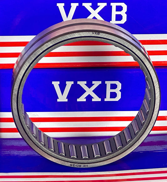 NK80/25 Needle Roller Bearing 80x95x25mm - Machined Type