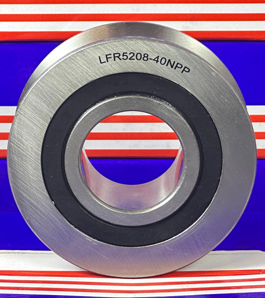 LFR5208-40-2RS 40mm ID x 40mm U-Groove Sealed Track Roller Bearing Track