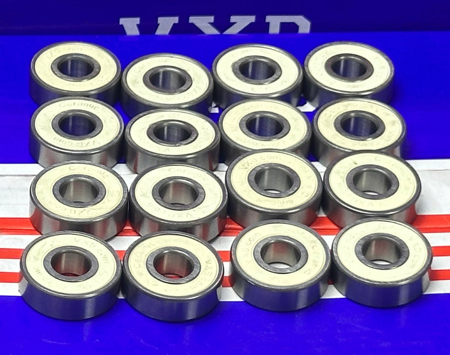 16-Pack inline Skates Sealed Smooth Hybrid Ceramic Bearing
