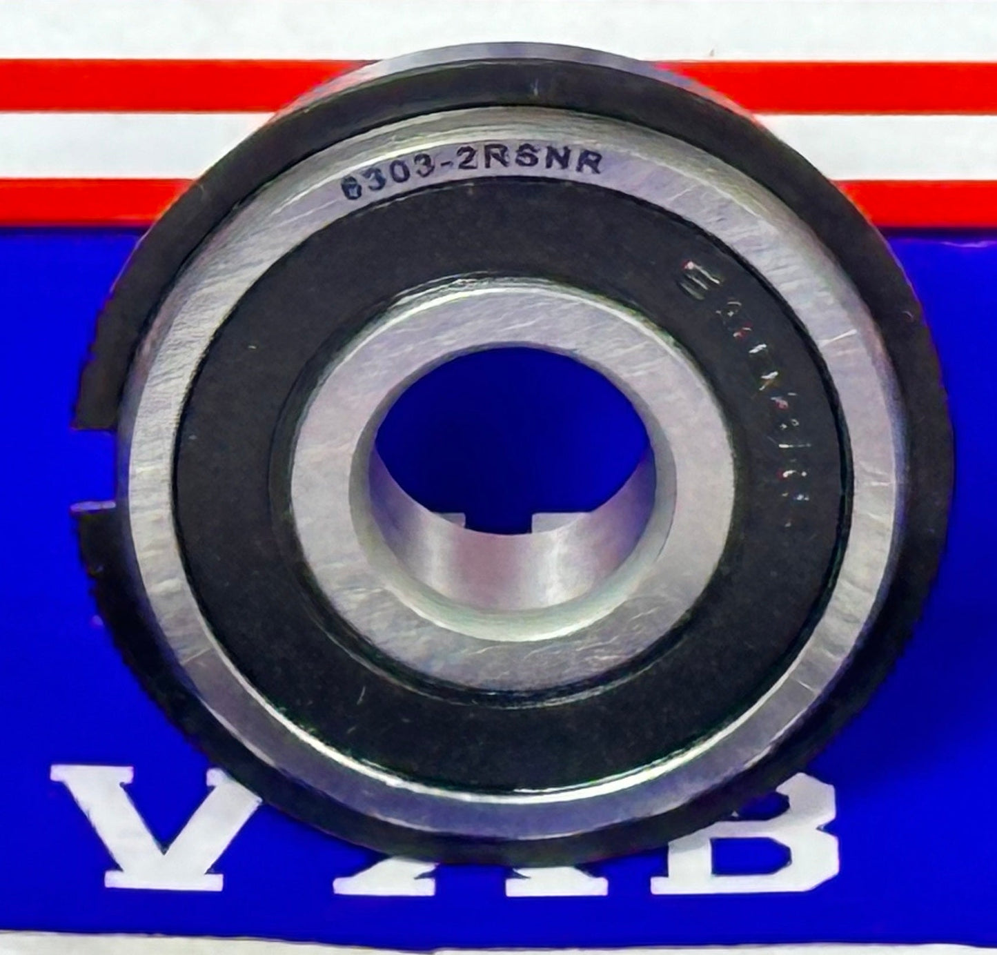 6303-2RSNR Sealed Bearing 17x47x14 - Snap Ring