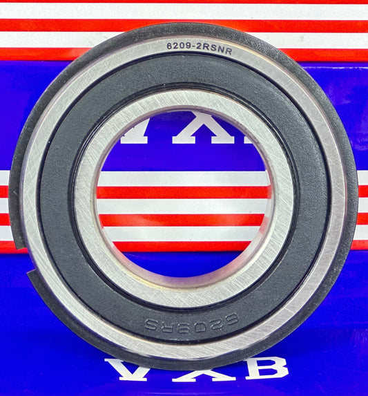 6209-2RSNR Sealed Bearing 45x85x19 - Snap Ring